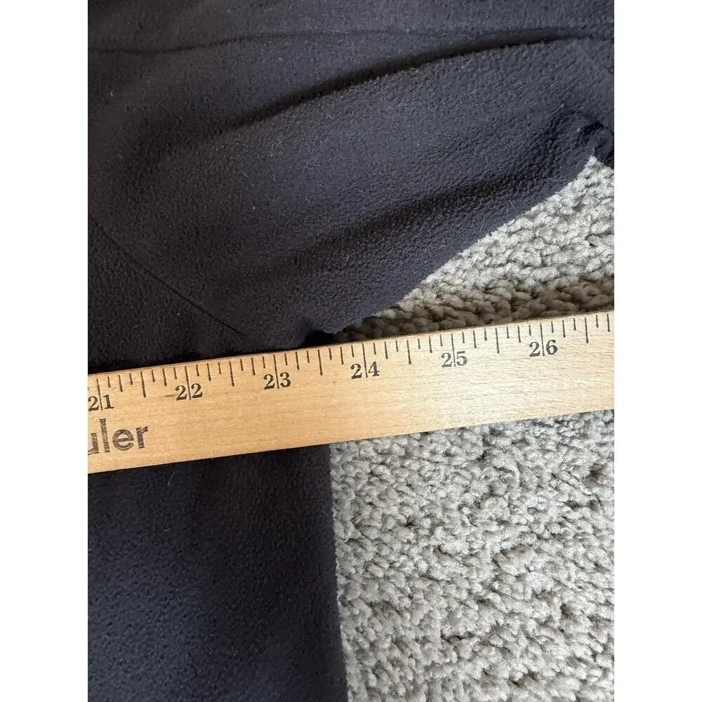 The North Face Jacket Mens XL Black 1/4 Zip Fleece Lined Pockets Short